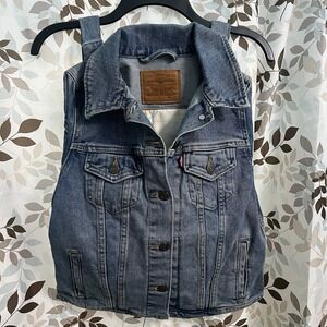 Levi's Custom Handmade Denim Jacket Backpack Tote Bag